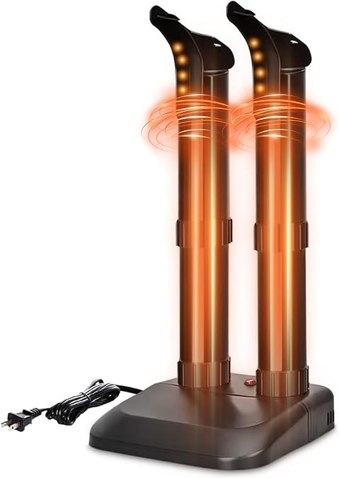 TRUSTECH Electric Shoe Dryer - Boot Dryer with Switch Control, Fast Drying and Overheat Protection, Constant Temperature & Super Quiet, Suitable for Snow Boots, Socks and Shoes