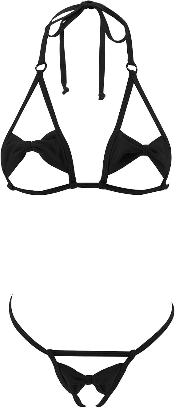 SHERRYLO Micro String Bikini Slutty Crotchless Extreme Bikinis Sexy Exotic Mini Gstring Thong Swimsuit Skimpy Bathing Suit