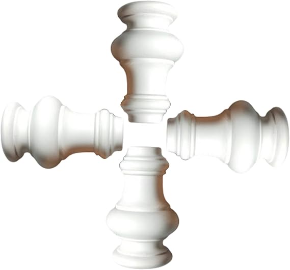 4 pcs Furniture Leg,Furniture Feet,Round Gourd Leg,Sofa Feet,Wood Legs,Cabinet Leg,Coffee Table Legs,Bed Leg,Replacement Bench Legs,for Sofa,Armchair,TV Stand,Screws Included(White