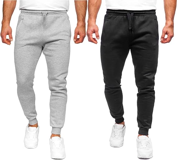 JIHUILAI Men's Sweatpants Fleece Active Workout Jogger Sweatpants
