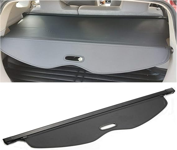 ITrims Trunk Cargo Cover for Nissan Rogue 2008-2013/for Rogue Select 2014-2015 Retractable Rear Trunk Cargo Luggage Security Shade Cover Anti-Peeping Luggage Privacy Screen Car Accessories Black