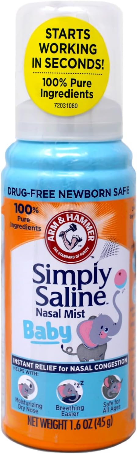 Simply Saline Nasal Mist Baby, 1.6 Ounces (1 Pack)