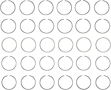 LowPricedAutoParts Premium Steel Piston Rings Set | Compatible with Various 00-12 Ford/Mazda 3.0L/181 Duratec | .50mm (.020 Oversized)