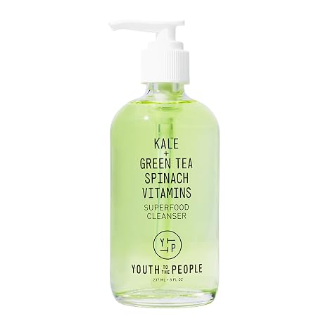 Youth To The People Superfood Cleanser - Kale + Spinach Hydrating Face Wash | Antioxidant-Rich Daily Facial Cleanser - Refillable, pH-balanced, Non-drying, Gentle Makeup Remover, All Skin Types, Vegan