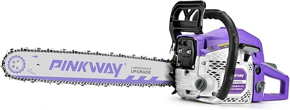 2-cycle 63CC Chainsaw Saw Gas Powered 20" Chain Saws Cordless Petrol Saw Handheld Chainsaw for Cutting Wood Trees Branches (63ACG)