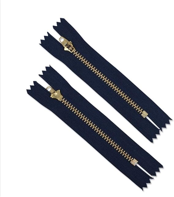 Zippers,Zip Fasteners,Strong Nylon Closed End Zip, 25 PCS Zipper,for Sewing Fermeture Eclair,(Color:Brass,Length:6in) (Color : Brass)