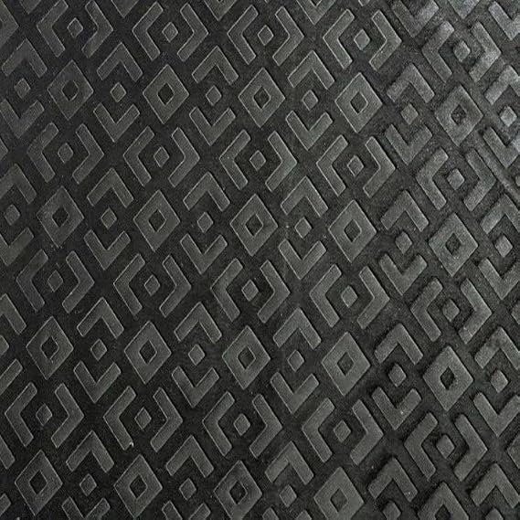 Gate Black Brocade Velvet Fabric Cut by the Yard, Ideal Embossed Material for Upholstery Coaches and Chairs, Drapery, Pillows, Slipcovers, Tablecloths, Sewing, DIY, Etc