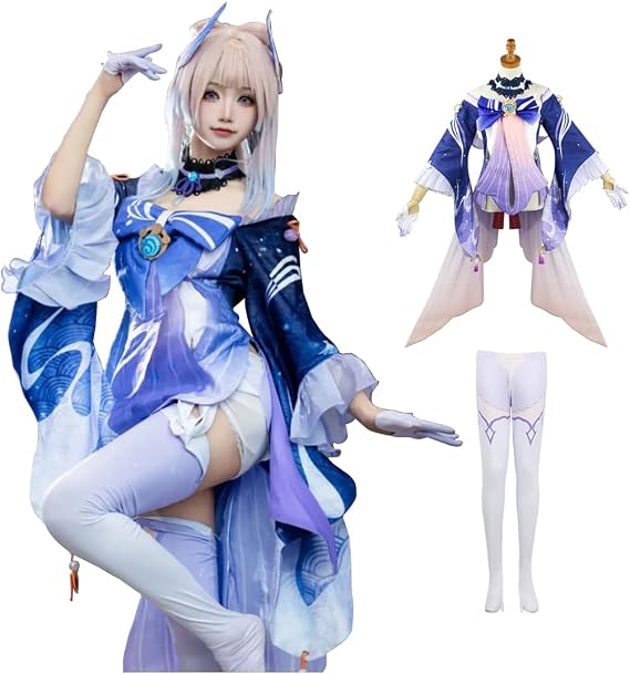 Kokomi Cosplay Game Anime Cosplay Women Halloween Costume with Wig