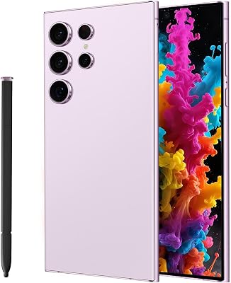 I24 Ultra Unlocked Cell Phone, 5G Smartphone Android 13 Snapdragon 8 Gen 2 Octa-Core, 8GB256GB UnlockPhone, 6800mAh Battery, 6.8 FHD 120Hz 80MP Camera, Dual SIM PhoneGPSFace ID - Pink