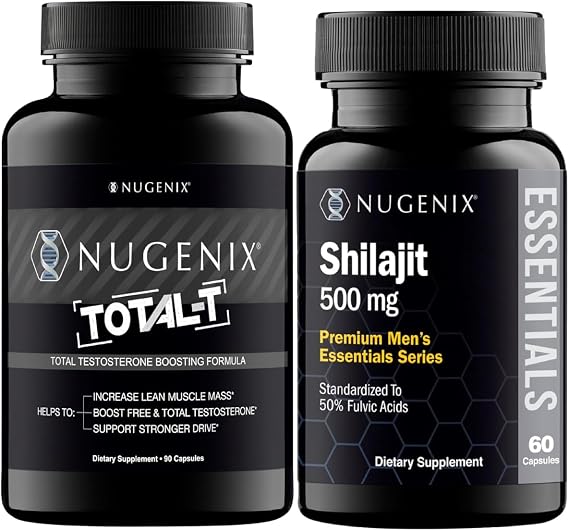 Nugenix Essentials Shilajit and Total-T Testosterone Booster for Men