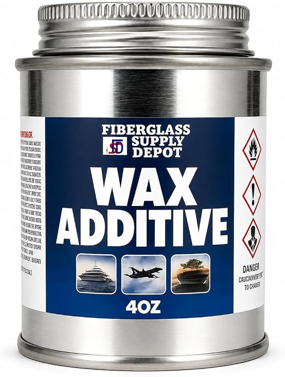 Fiberglass Supply Depot Wax Additive - 4 oz Surfacing Agent for use with Gelcoat and Polyester resins