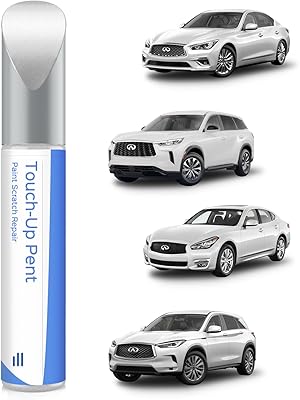 QAB White Pearl Tricoat Touch Up Paint Compatible with Infiniti Exact Match Chips and Nicks Touch Up