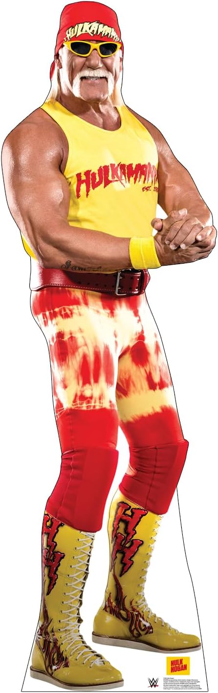 Cardboard People Hulk Hogan Life Size Cardboard Cutout Standup - WWE - Made in USA