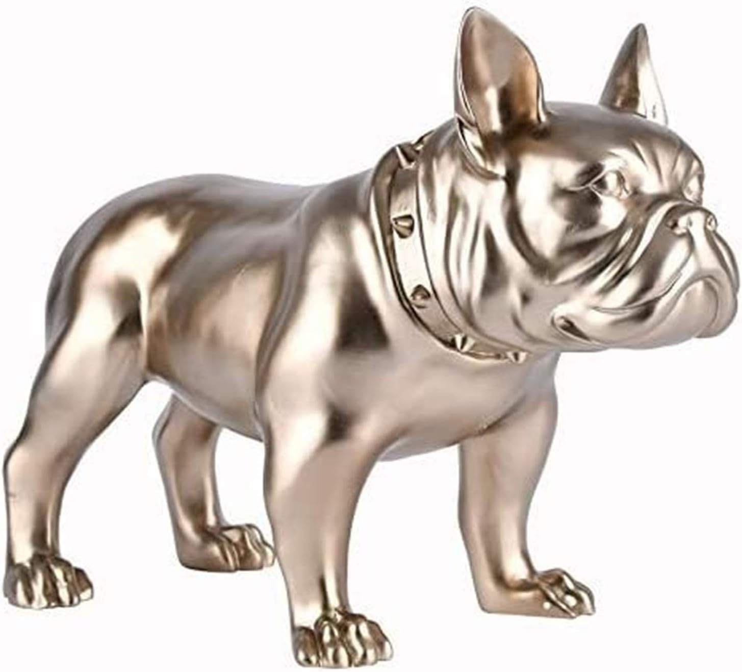 Sculpture Tabletop Statue Bulldog Sculpture, French Bulldog Decoration Dog Statue Animal Jewelry Resin Model Creative Crafts Gilded Desktop Decoration