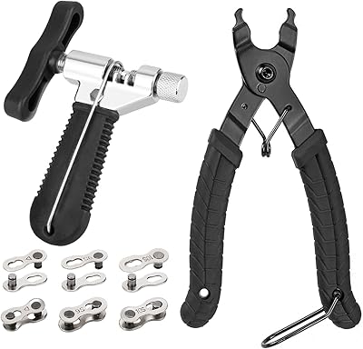 Oumers Bike Link Plier Chain Breaker Splitter 6 Pairs Bicycle Missing Link, Chain Plier Quick Links Opener Remover Pliers for 6-10 Speed Chains Repair Professional Bike Chains Repair Tool Kit