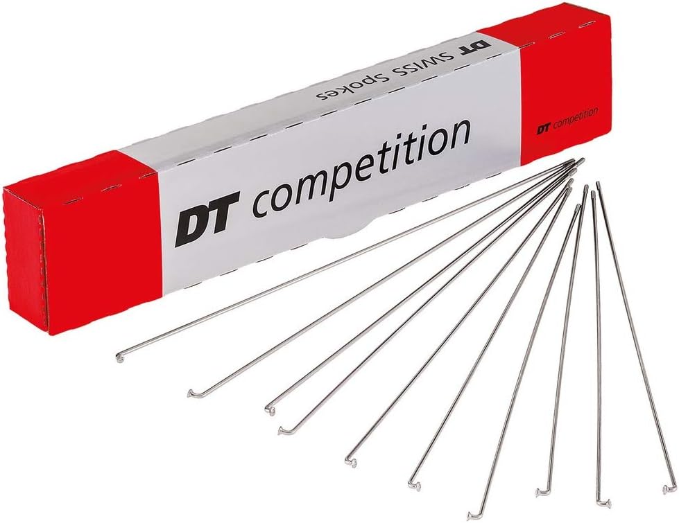 DT Swiss Competition Silver Bicycle Wheel Spokes 2.01.8mm, 292mm