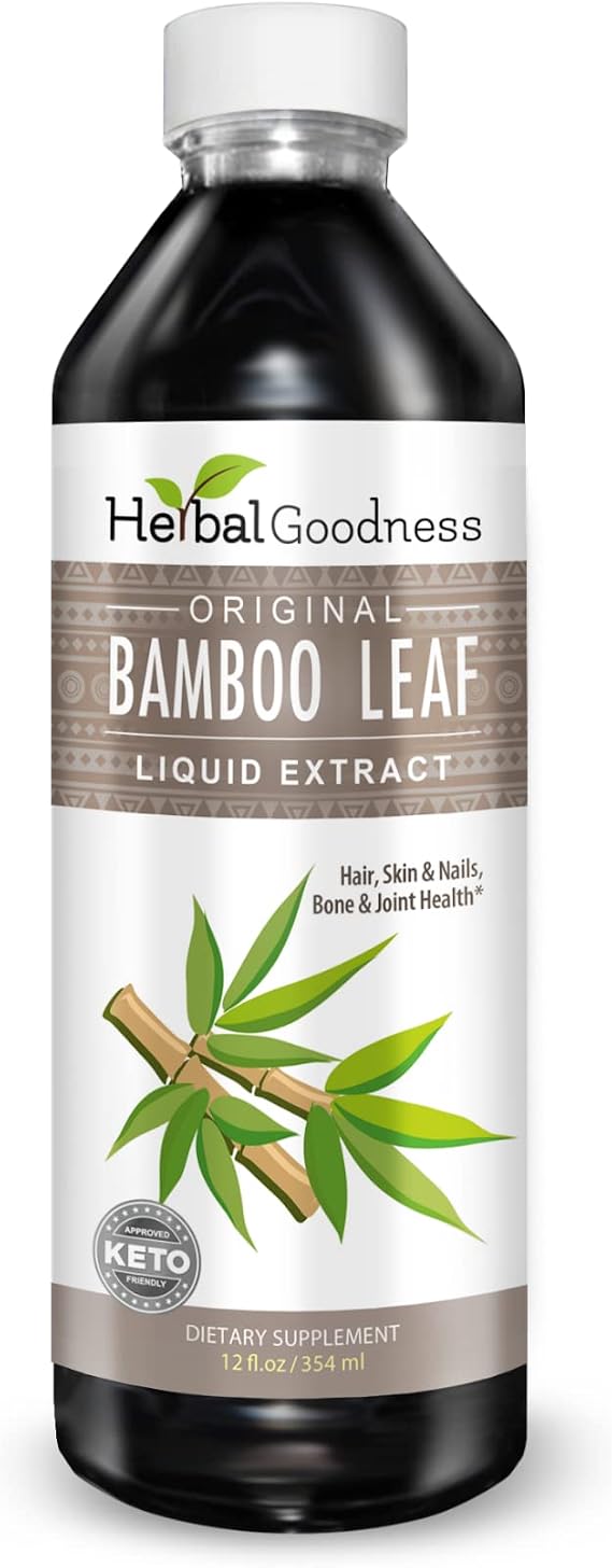Herbal Goodness Bamboo Leaf Extract Organic 12fl oz, Silica Supplements