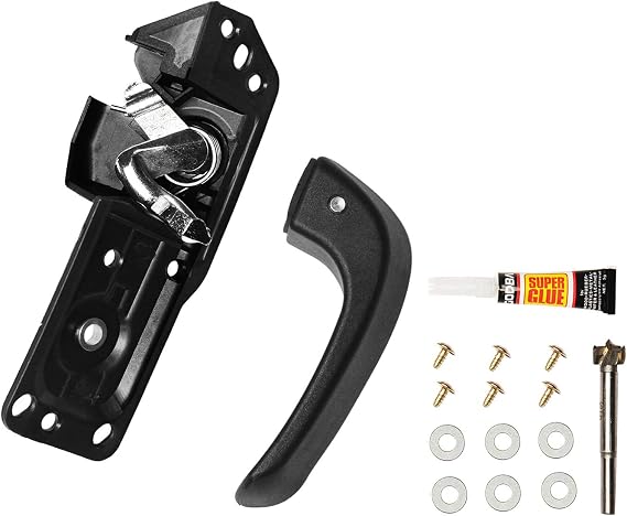 Interior Door Handle Front Left Drivers Side Compatible with 2007-2014 Chevy Silverado 1500/2500/3500 Tahoe Suburban Avalanche GMC Sierra Yukon Cadillac Escalade ESV/EXT,Replaces OEM# 20833606, 80374