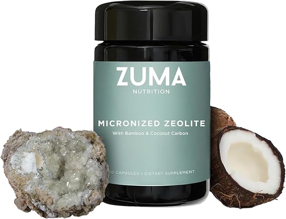 Zuma Nutrition Zeolite Micronized Capsules with Fulvic Acid, 60 Count