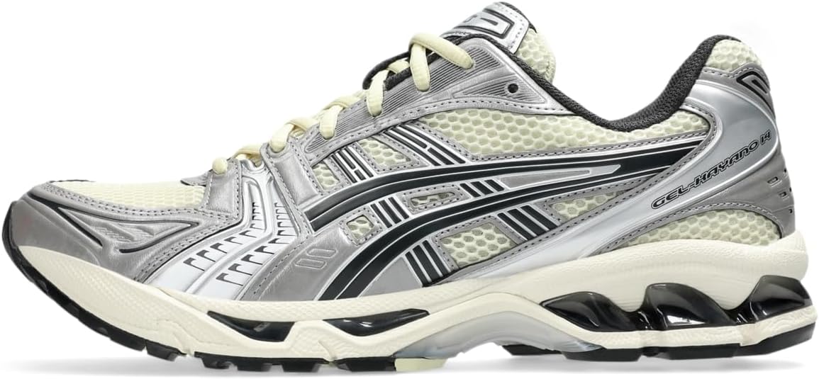 ASICS Unisex Gel-Kayano 14 Sportstyle Shoes, 6.5, Oyster White/Steeple Grey