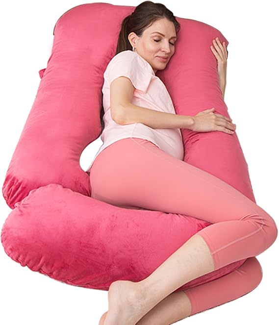 Body Pillow, Pregnant U-Shaped, Full Body Pillow, Maternity Pillow, Multi-Function Full Body Pillow, Nursing Cushion, Washable, Unisex, Backrest, Side Sleeping, Sleep Support, Postpartum Use