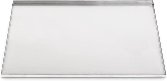 Metal Dog Crate & Kennel Replacement Pan, Stainless Steel, 22.8x16.6 in | Chew-proof, crack-proof, rust-resistant. Fits Most Standard 24 in Crates.