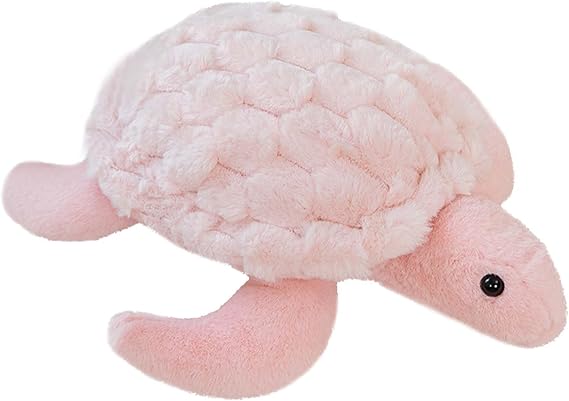 Stuffed Turtle Tortoise Plush Animals Toys Decorations Gifts for Kids Boys Girls (Pink)