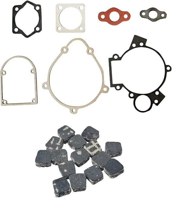 80cc Gasket Kit And Engine Rubber Black Clutch Pads For 80cc Motorized Bicycle Bike | fit 80cc engine, black clutch pads