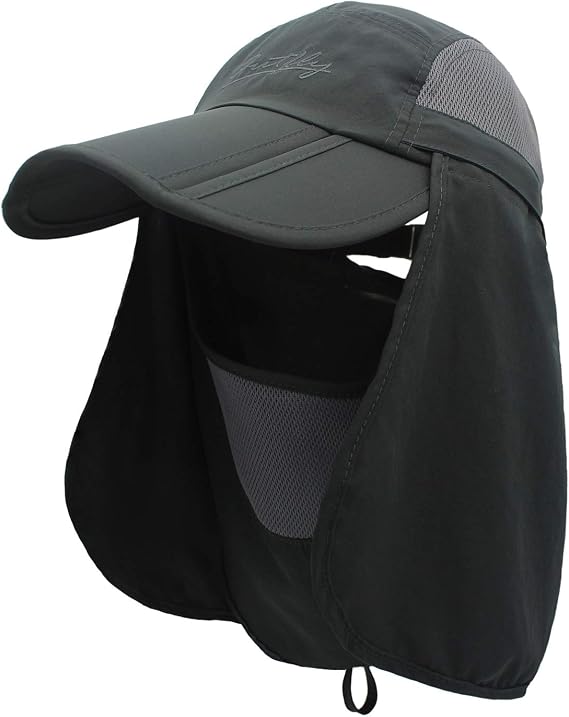 Full Coverage Removable UPF 50+ Sun Hat, Breathable Quick Dry Running Cap
