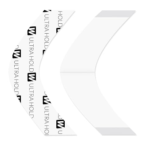 Walker Tape Ultra Hold A Contour Adhesive Strips, Strong Double Sided Wig Tape Tabs for Lace Systems and Tape in Hair Extensions Human Hair, Long Lasting Hairpiece Tape for Replacement Use, 36 Pieces