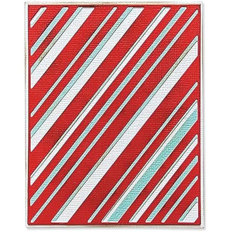 Sizzix Thinlits Die Set 3PK Layered Stripes by Tim Holtz | 666336 | Metal, Wafer-Thin Cutting Dies for Scrapbooking, Embossing, Journalling