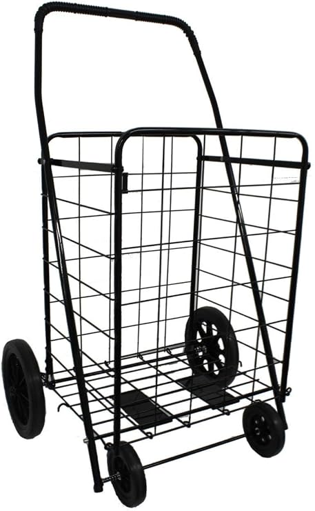Jumbo Folding Shopping Cart | Size: Jumbo | Color: Black