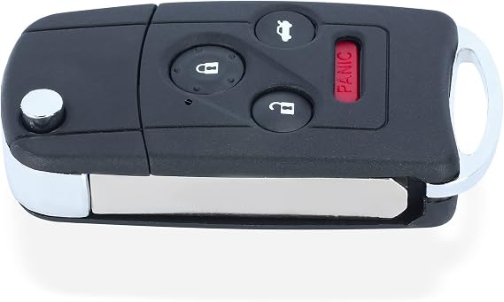 Beefunny Flip Remote Key Shell Case Fob 4B for Honda Accord Civic Pilot with Button Pad (Key Shell)