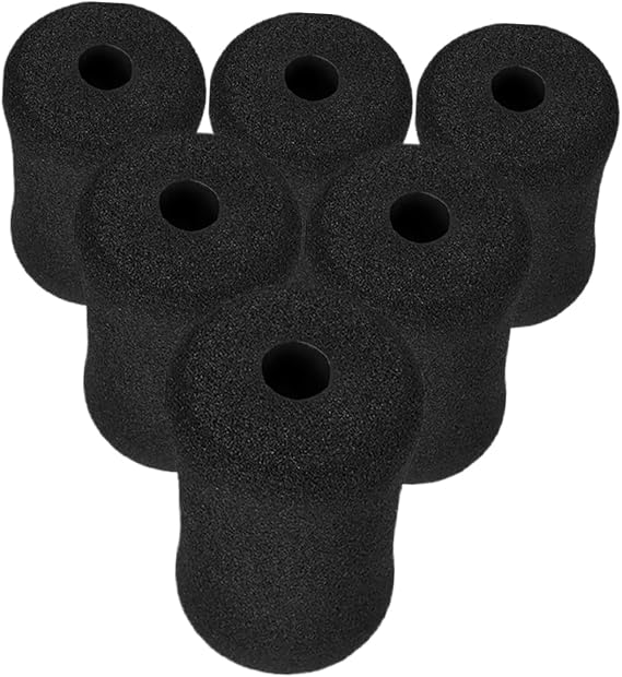 6pcs Foam Foot Pads Roller Cover for Gym Exercise Equipment