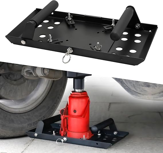 Bottle Jack Base Plate, Universal Bottle Jack Stabilizer | Stabilizing Jack Landing Pad, Adjustable Size, Enlarged Base, Fit for improving the stability of the jack(MAX 20 Tons)