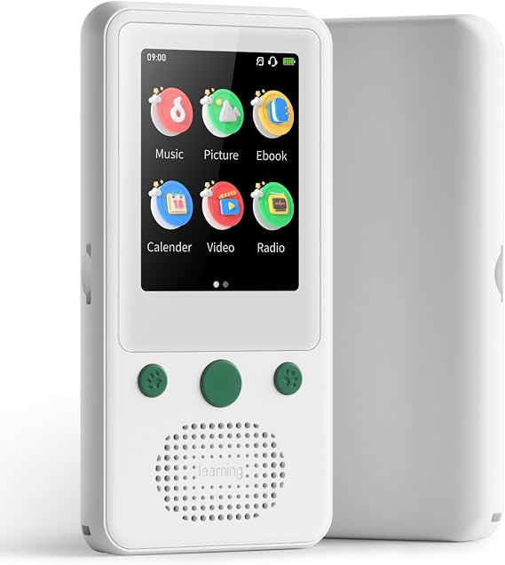 TIMMKOO A5 MP3 Player for Kids, 2.4" Touch Screen MP3 Player with Bluetooth, No WiFi, 65H Playback Portable Music Player with Speaker, Support Up to 128GB TF Card