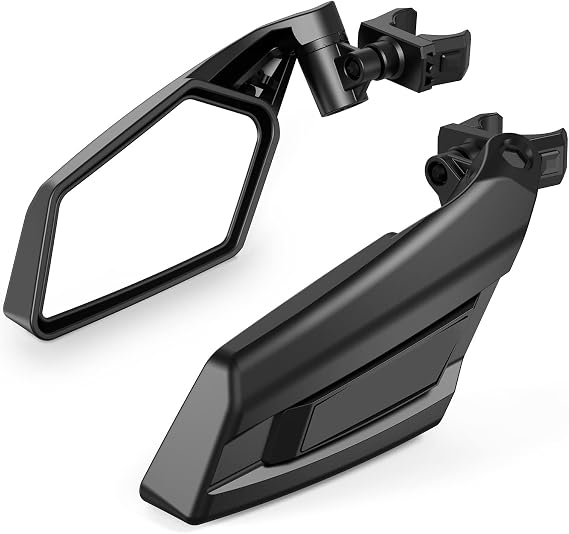 UTV Side Mirrors, TXZSXS RZR Adjustable Side Mirrors with 1.5-2 Roll Bar Compatible with Polars RZR 1000, Can Am Maverick, Kawasaki Mule, Arctic Cat, Wildcat, Pioneer, Rhino, Yamaha YXZ