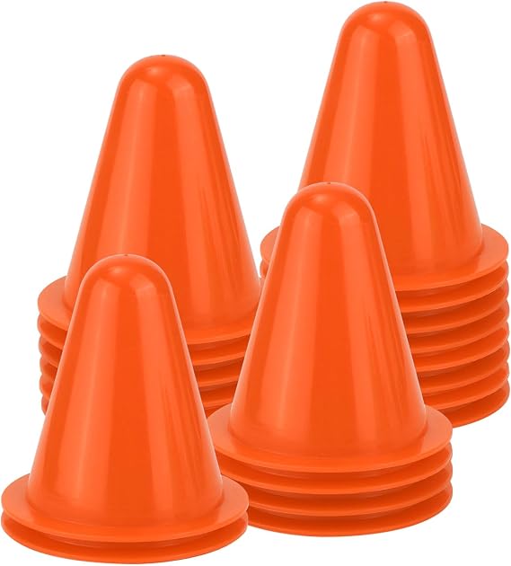 XIHIRCD 20pcs Soccer Cones, 3.15 Inch Mini Practice Cones Sports Cones
