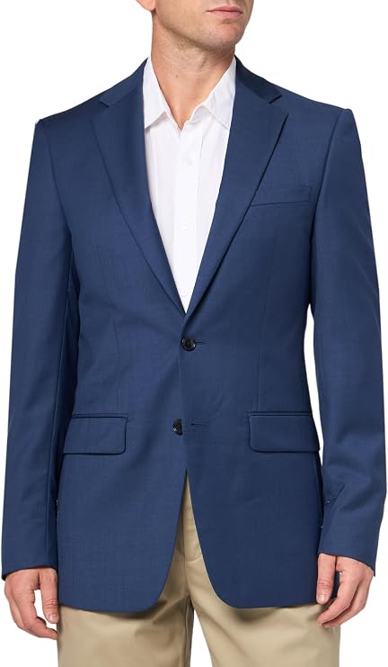 Calvin Klein Men's Slim Fit Suit Separates, Blue Twill, 44