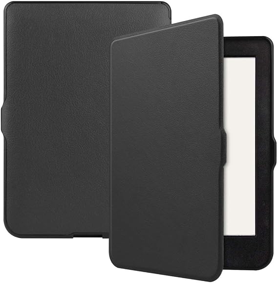 Kepuch Custer Ultra-Thin Polyurethane PU Leather Shell Hard Case Cover for Kobo Nia 2020 - Black
