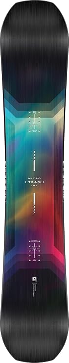 Nitro Team Men's Directional Twin All-Mountain Snowboard | Freeride, Powder, Flex 7/10, Camber, Sintered Base, Advanced