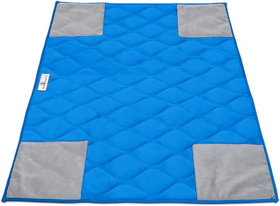Paw Inspired PopCorner Washable Fleece Cage Liners, C&C 2x3, Blue