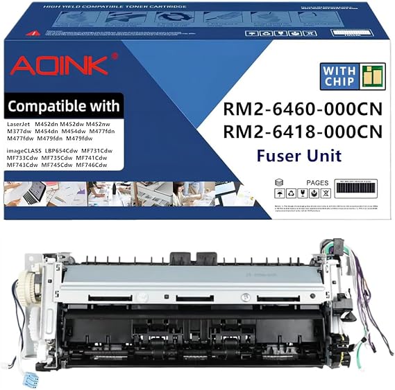 RM2-6460-000CN RM2-6418-000CN Fuser Compatible with HP LaserJet M452dn M452dw M377dw M454dn M477fdn M479fdn Canon imageCLASS MF731Cdw MF733Cdw MF735Cdw MF746Cdw Duplex Models Printers,110V