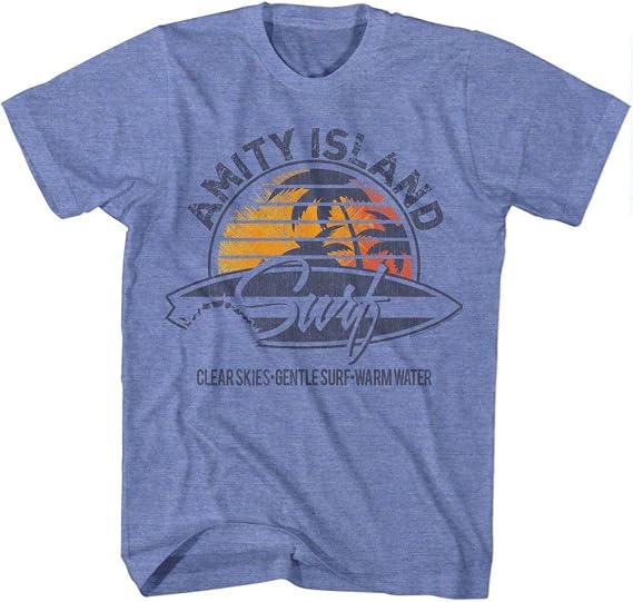 American Classics Jaws 1975 American Shark Thriller Film Spielberg Movie Adult T-Shirt Tee