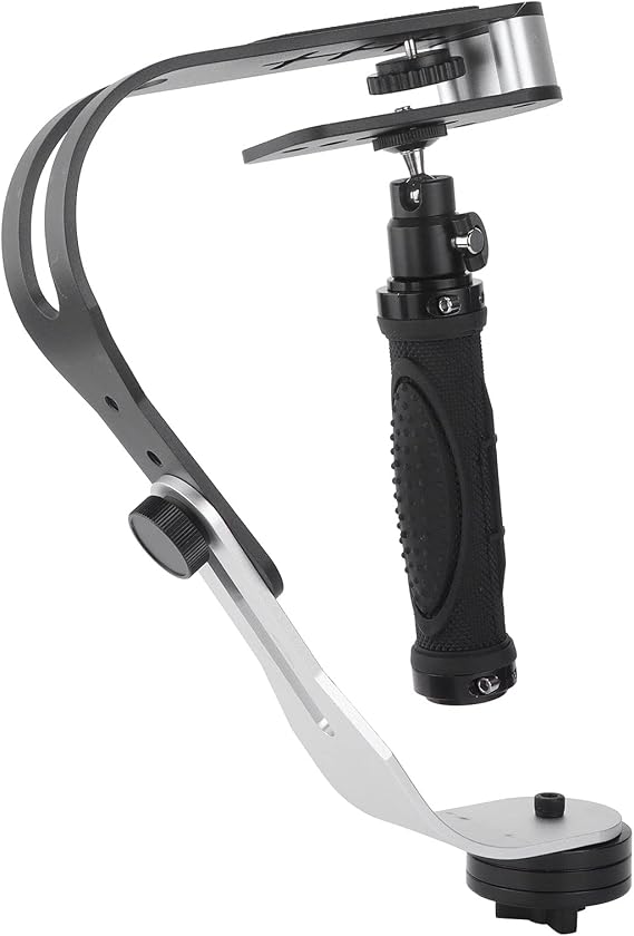 with Handle Aluminum for Smartphone, Pro Handheld Video DSLR Camera Stabilizer, Camcorder, Digital SLR Camera, DV or Any Camera, Steady Glide