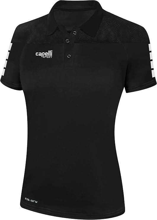 Capelli Sport Women's Women's Polo T-Shirt, Tribeca V-Neck Gym Workout Top