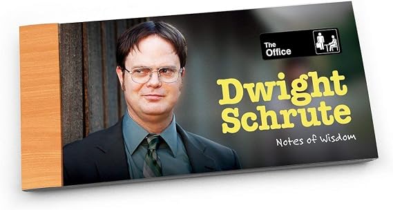 Papersalt The Office Merchandise, Dwight Schrute Wisdom Notes Funny Quotes from The Office TV Series