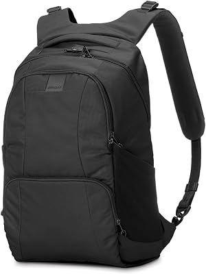 Pacsafe Metrosafe LS450 25 Liter Anti Theft Laptop Backpack - with Padded 15 Laptop Sleeve