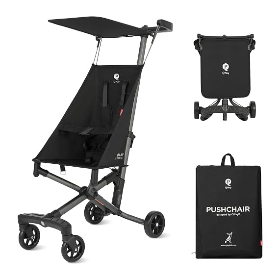 QPlay Travel Stroller with Backpack for Baby & Toddler Ages 1-3 Years