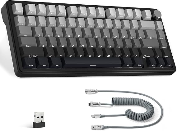 ATTACK SHARK X85 Wireless Mechanical Gaming Keyboard with Knob Hot Swap RGB